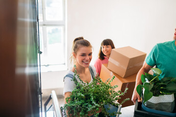 Young People New in Building 