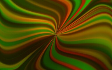 Dark Green, Yellow vector abstract blurred background.