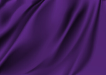 Abstract vector background luxury Purple cloth or liquid wave Abstract or Purple fabric texture background. Cloth soft wave. Creases of satin, silk, and cotton.