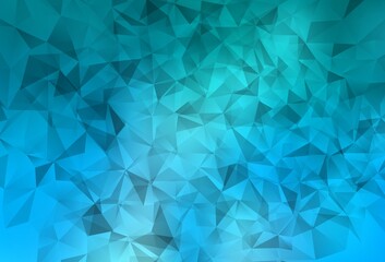 Light BLUE vector shining triangular layout.