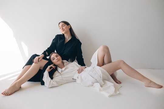 Two models fashion portrait 