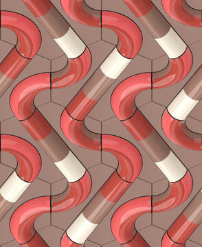 Abstract mosaic part 01. Three colors.