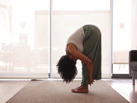 Standing forward bend.