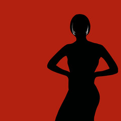 Silhouette Portrait of a Lady