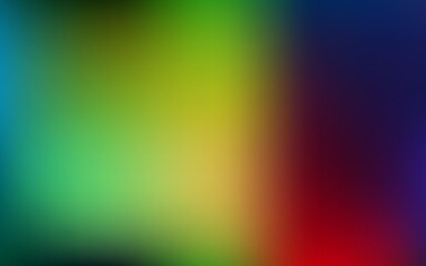Dark multicolor vector blurred backdrop.