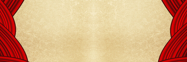 red curtain background