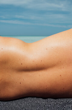 Bare Summer Skin on a Tropical beach