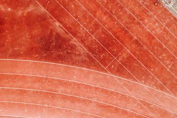 Top view of athletics tracks