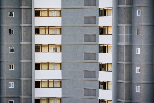 Exterior of residential building