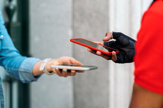 Woman Receiving a Package 