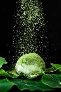 Matcha tea mochi