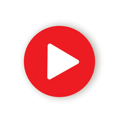 play button in modern style. Cursor sign. Ui icon. Vector illustration. Stock image.