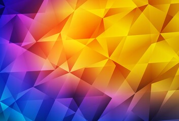 Light Blue, Red vector polygonal template.