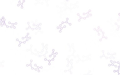 Light Purple, Pink vector template with artificial intelligence structure.