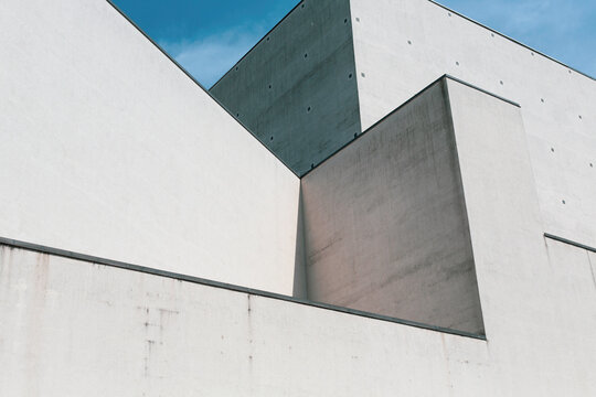 abstract landscape, geometric lines, minimal view architecture
