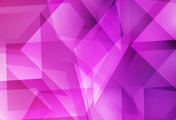 Light Pink vector triangle mosaic template.