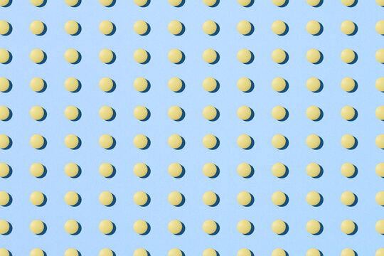 Seamless pattern with vitamin capsule