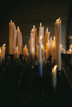 classic candles lit