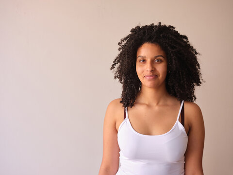 Charming with afro curls.