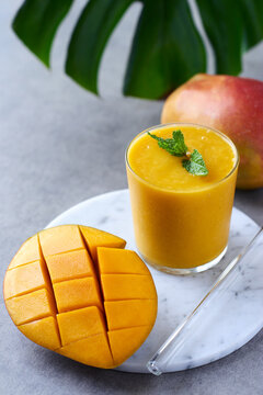 Fresh mango smoothie