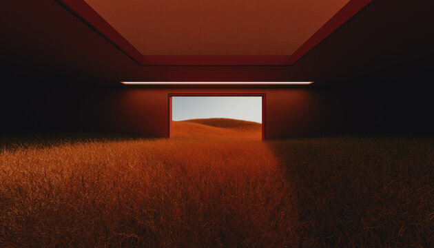 Abandoned minimal house