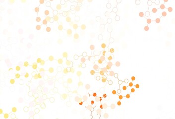 Light Red, Yellow vector template with artificial intelligence structure.