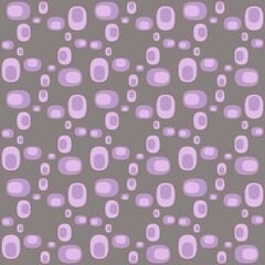 Rounded abstract seamless pattern - accent for any surfaces.