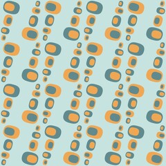 Rounded abstract seamless pattern - accent for any surfaces.
