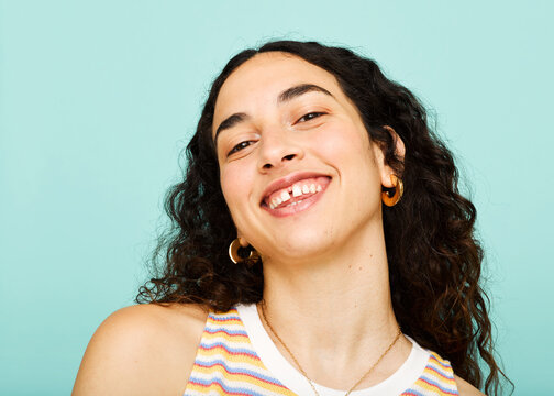 solid background portrait