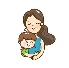 Cartoon for mother&rsquo;s day vector.