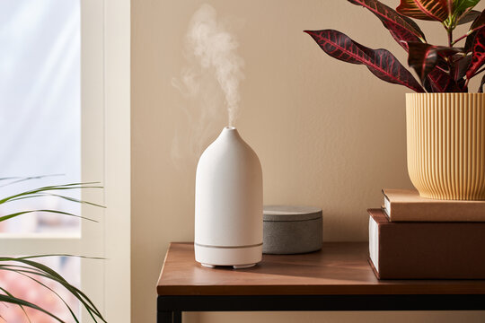 Humidifier on the table.