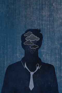 Anonymous mental health concept