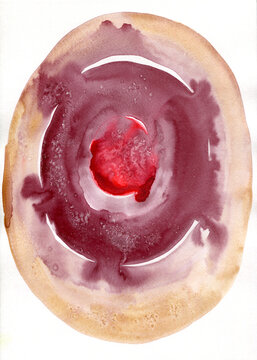 Watercolor abstract art 