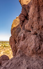 Hole in the Rock is a geological formation at Papagp Park located in Phoenix and Tempe, Arizona.