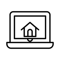 Laptop computer icon