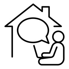 Work from home icon