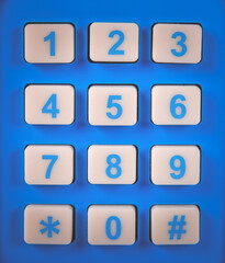 phone Keypad with numbers and letters for phone
