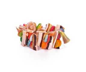 Seashell Bracelet Isolated on White Background