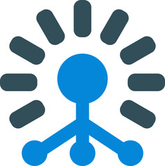 Blue technology vector illustration