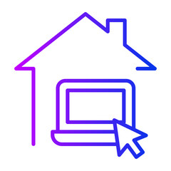 Work from home icon