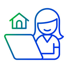 Work from home icon