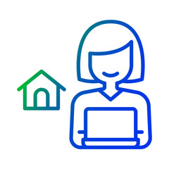 Work from home icon