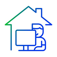 Work from home icon