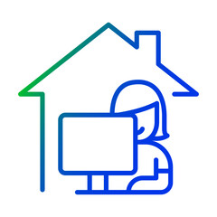 Work from home icon