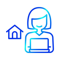 Work from home icon