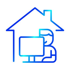 Work from home icon