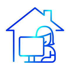 Work from home icon