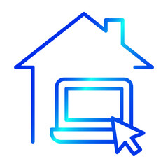 Work from home icon