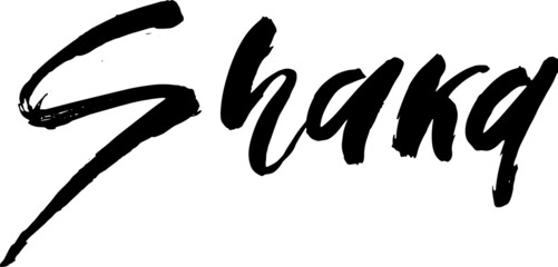 Shaka. Modern brush hand lettering. Vector illustration