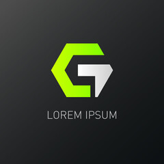 corporate g logo design
